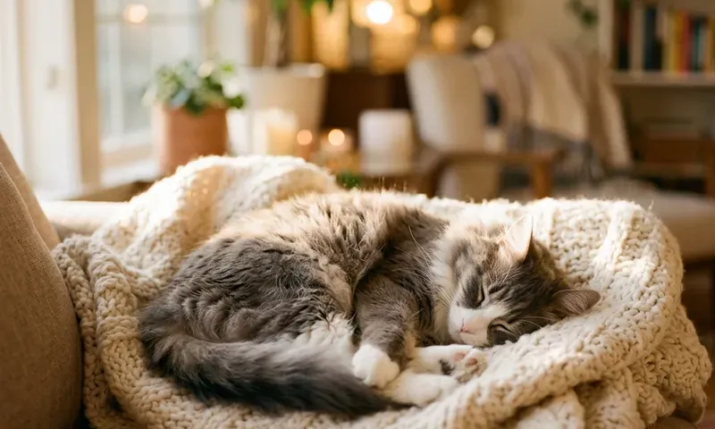 Cat sleeping peacefully