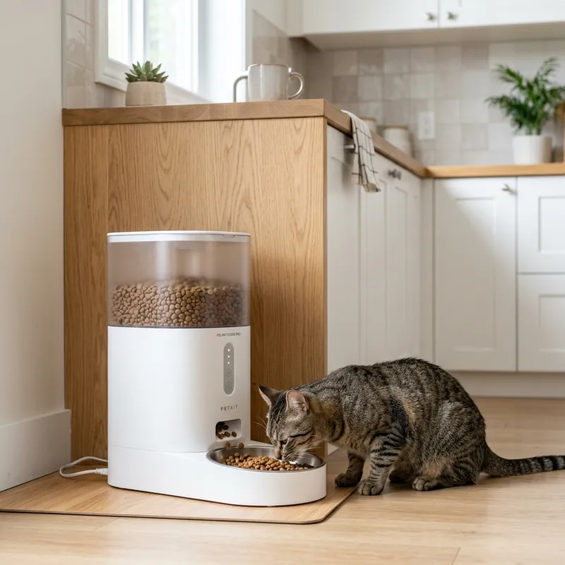 Automatic cat feeder