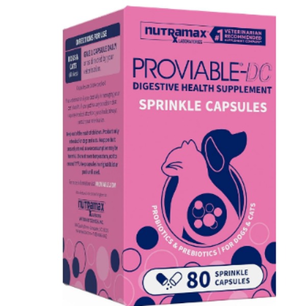 Nutramax Proviable-DC Probiotics and Prebiotics for Cats