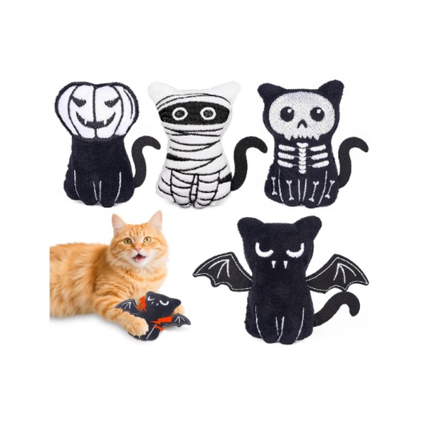 Retro Shaw Catnip Halloween Gothic Plush Toys