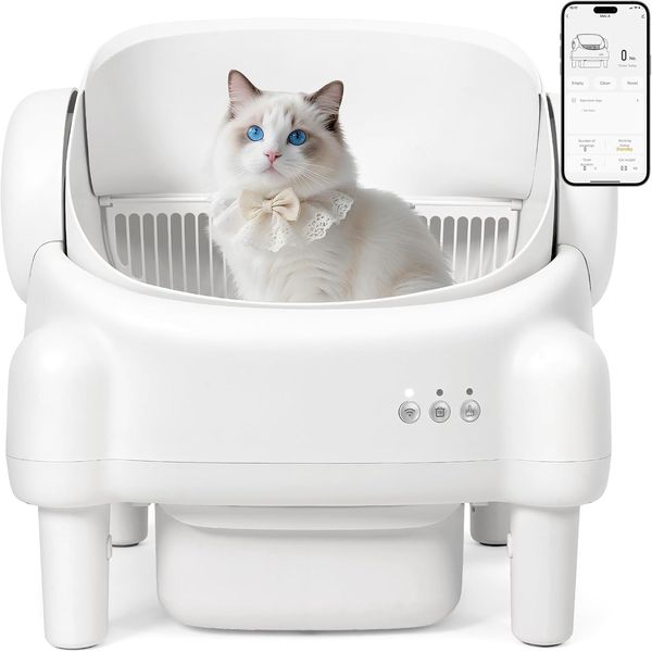 PARUUNTYS Open Top Self Cleaning Litter Box