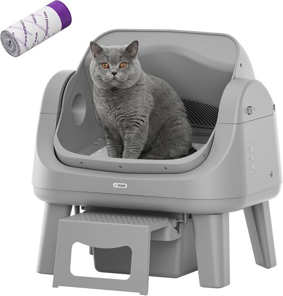 PetPivot Open Top Self Cleaning Litter Box