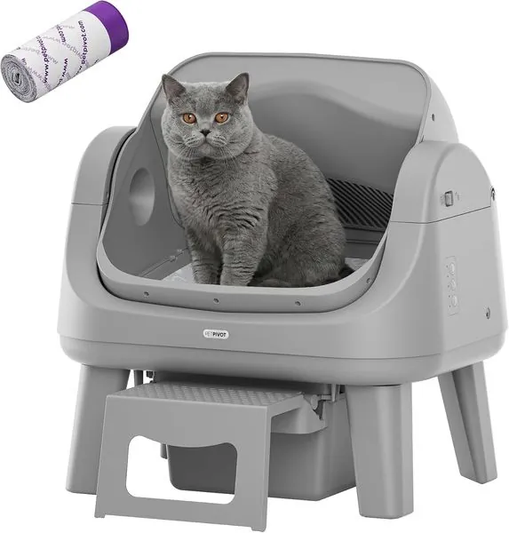 PetPivot Open Top Self Cleaning Litter Box